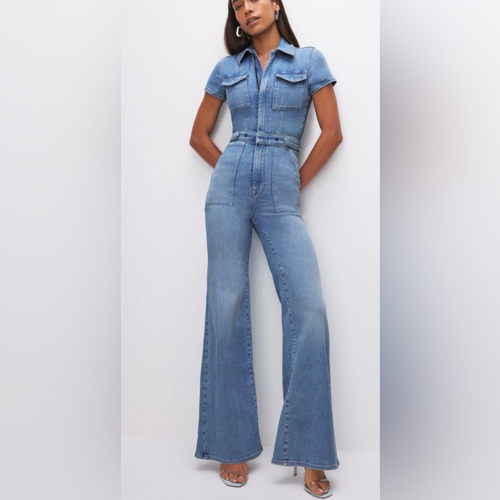 Good American Fit For Success Palazzo Jumpsuit